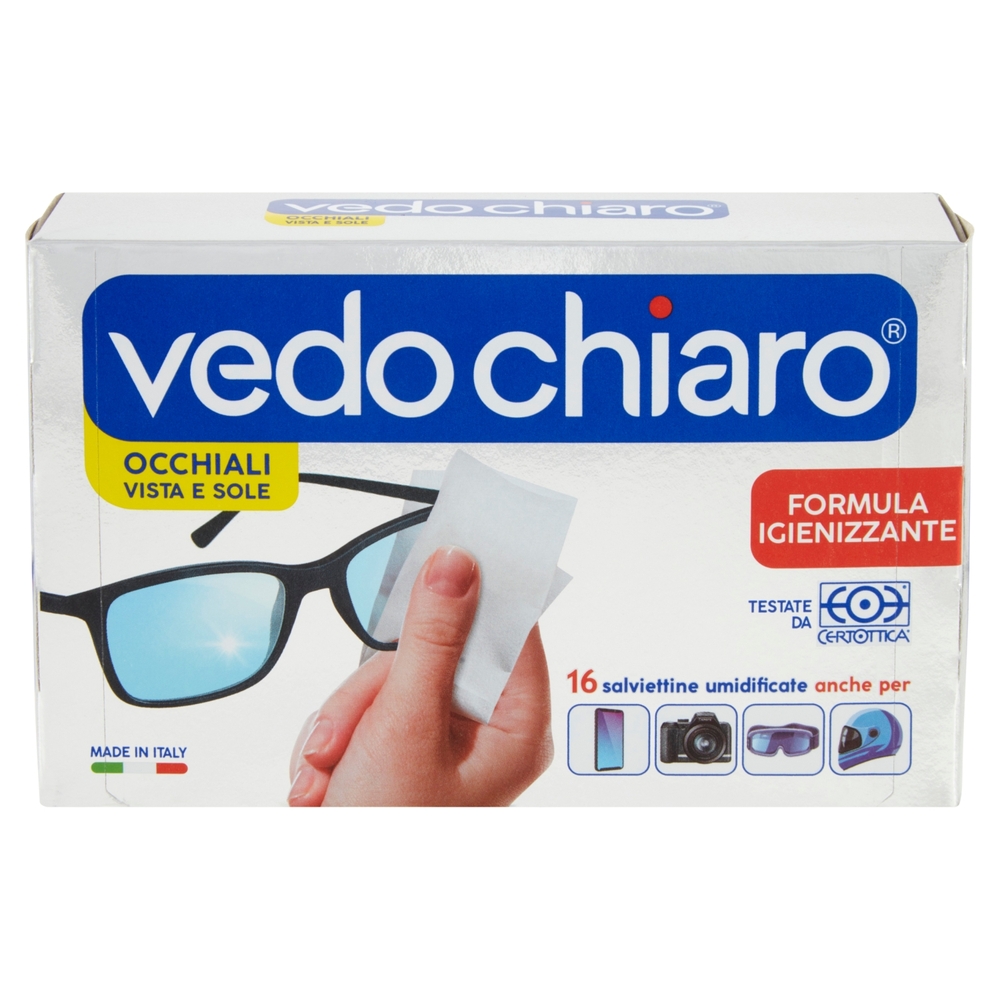 vedo chiaro Occhiali Vista e Sole salviettine umidificate 16 pz